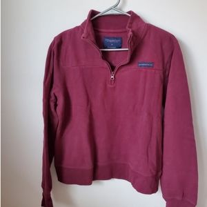 Aeropostle Maroon 1/4 Zip Sweater